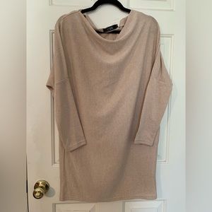 CBR Long Sweater- Tan size Small